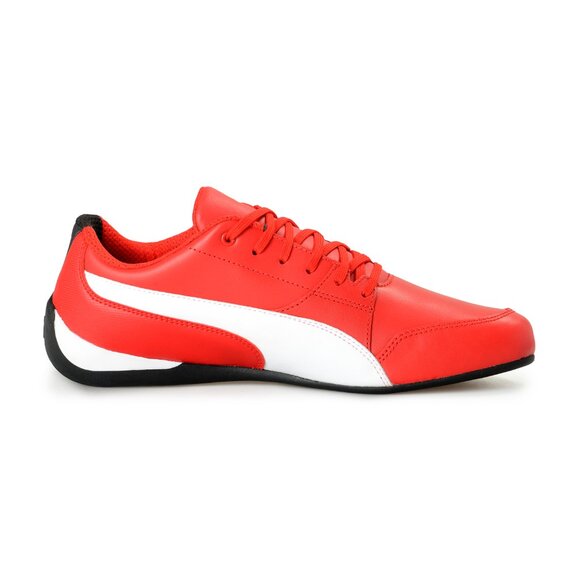 Puma X Scuderia Ferrari "SF Drift Cat 7" Red Leather Athletic Sneakers Shoes - Picture 4 of 8